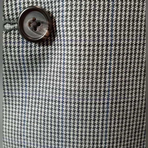 Ralph Lauren LRL Black Gray Micro Houndstooth Blazer Sports Coat Size 44L - Picture 3 of 16